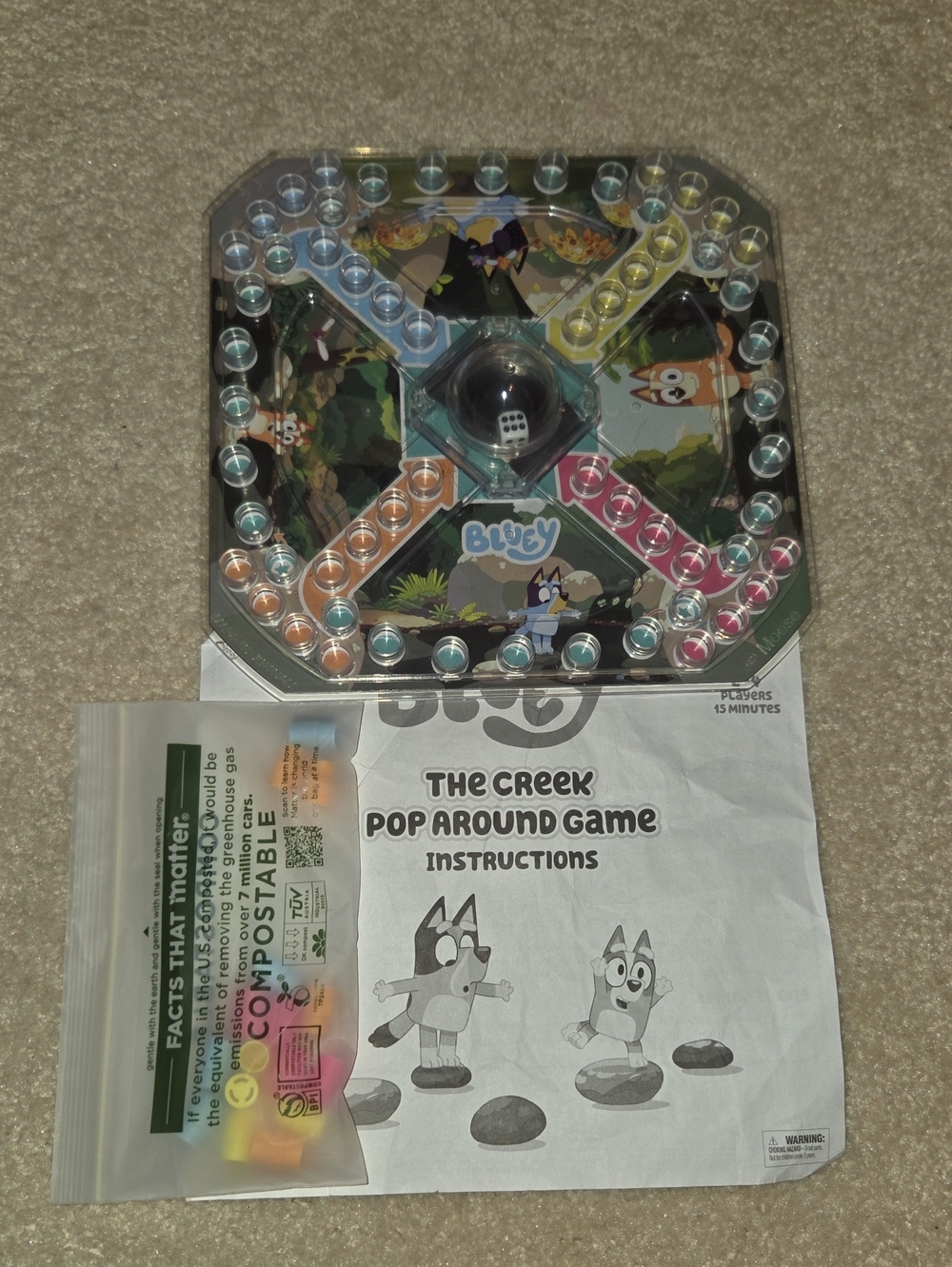 Bluey The Creek Pop Around Game - Multicolor